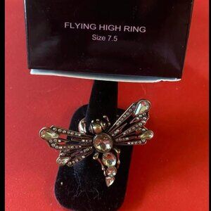 Avon Flying High Dragon Fly Ring 7.5